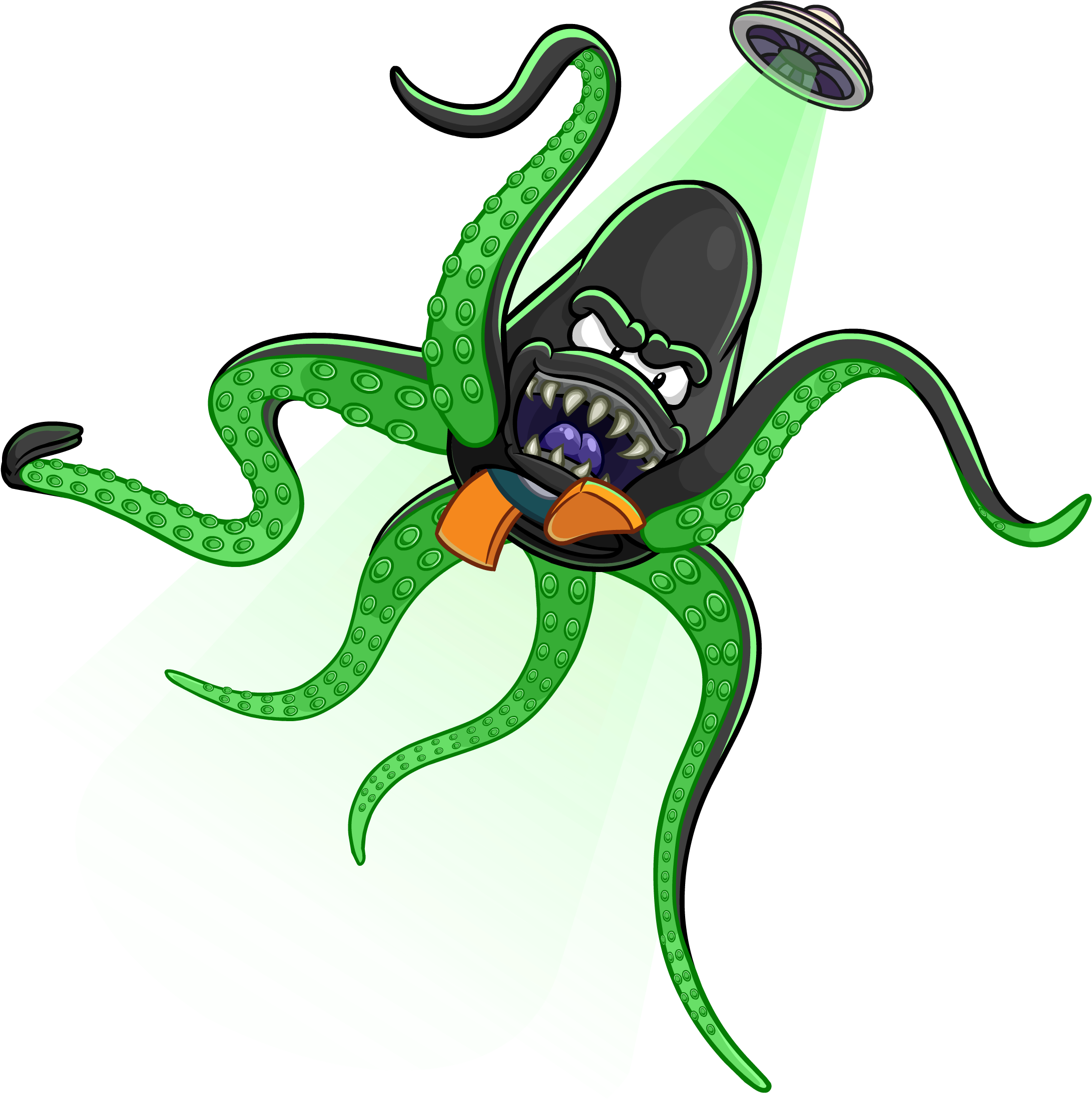 Space Squid - Space Squid Club Penguin (2472x2496)