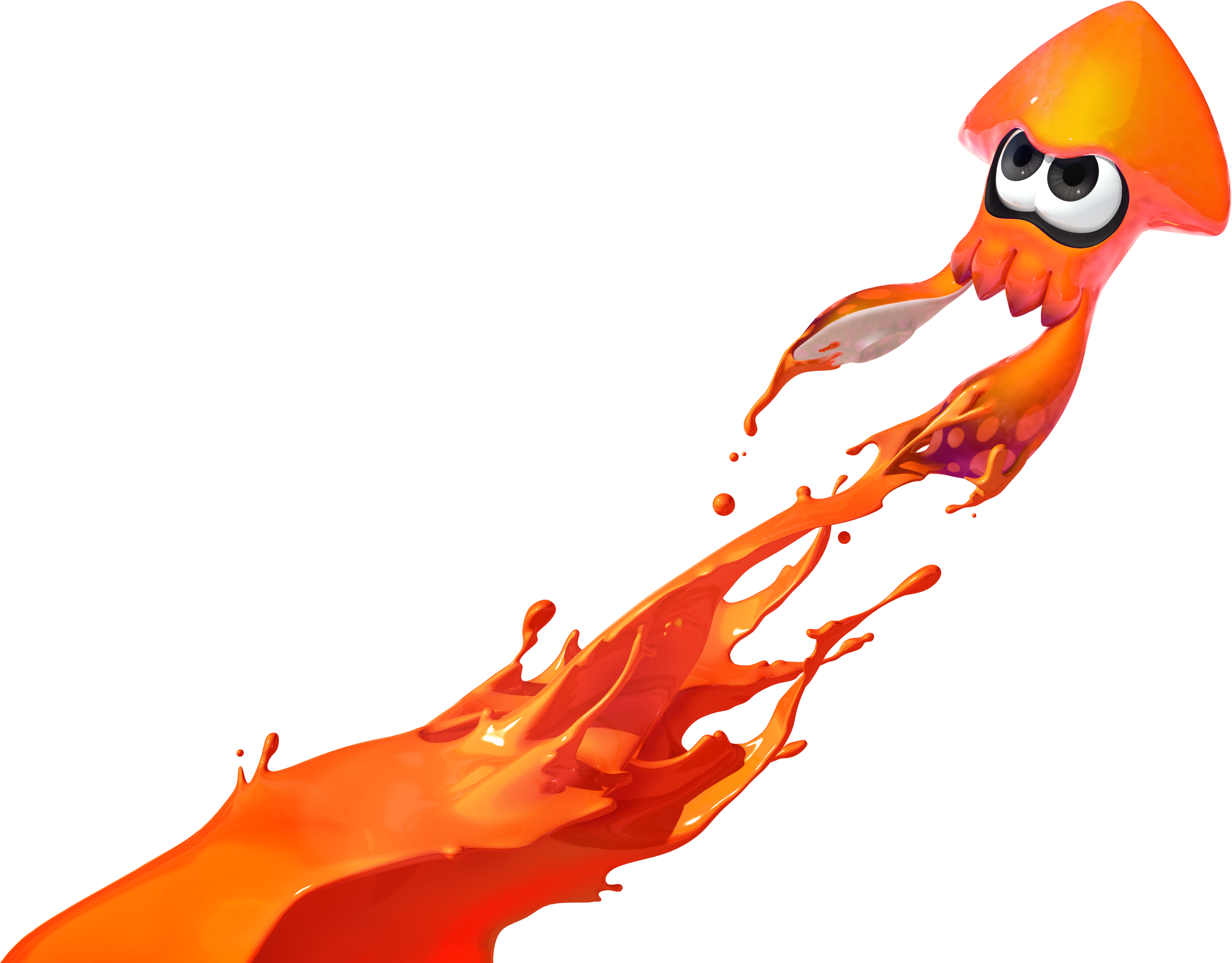 Orange Squid - Splatoon 2 Orange Squid (5200x4100)