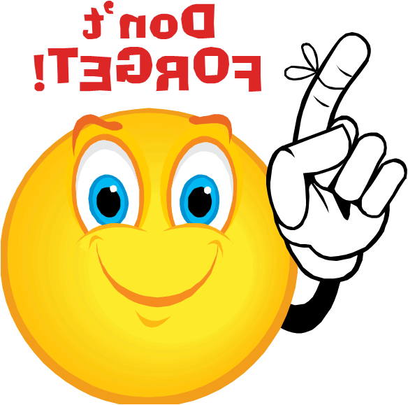 Dont Forget Smiley Free Images At Clker Com Vector - Remind Emoji (584x579)