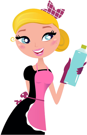 Cleaning-lady - Christian Cleaning Service Logos (371x573)