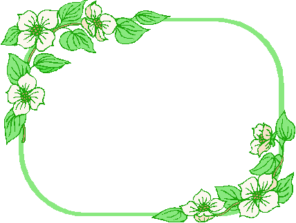 Clip Art Flowers Butterflies - Flowers On Vines Clipart (428x323)