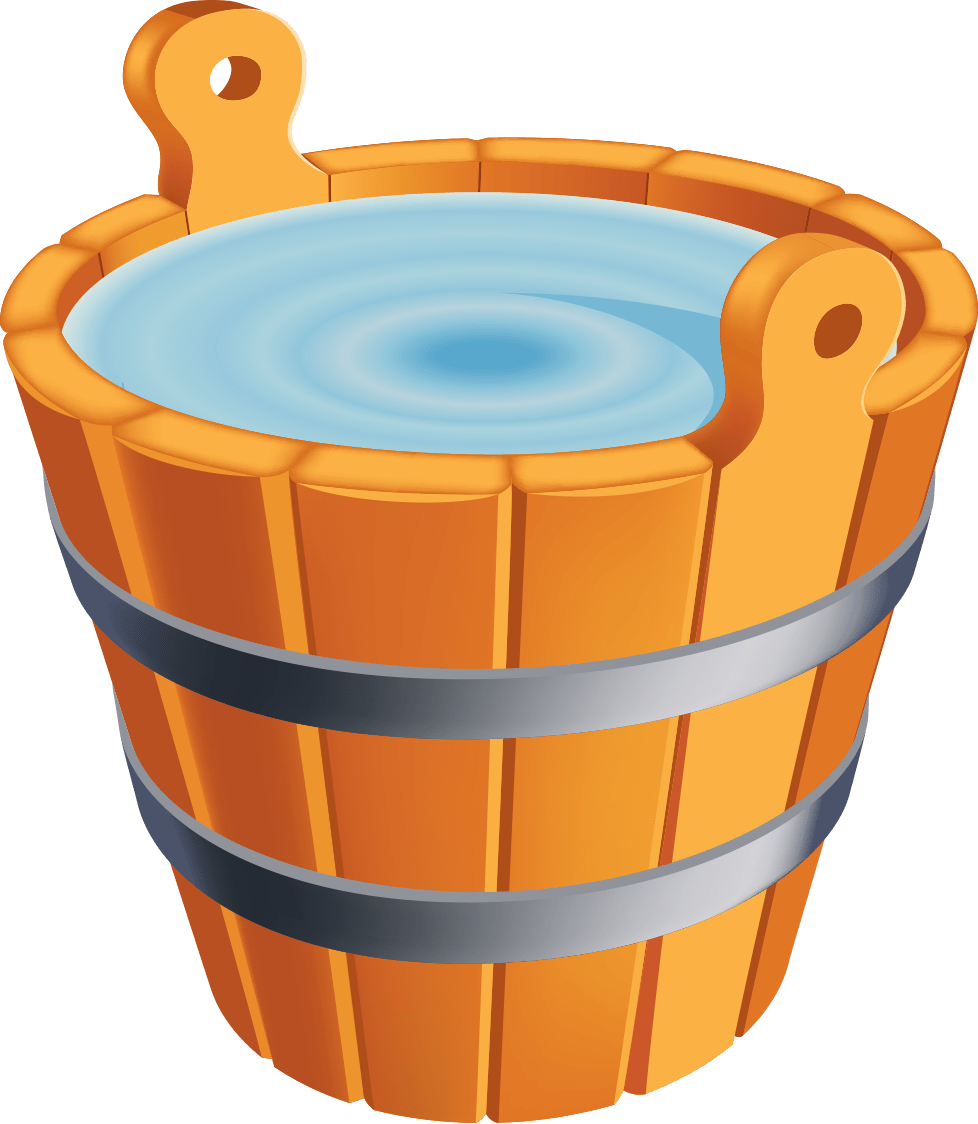 Bucket Of Water Transparent (978x1124)