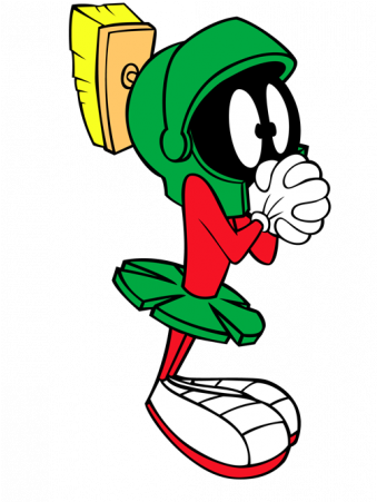 Duck Dogers Marvin Begging - Martian The Martian Cartoon (450x450)
