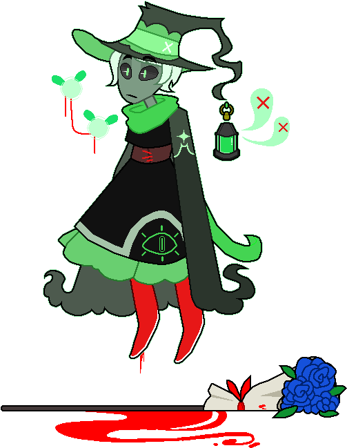 [witchsona] Death Of A Necromancer [gif] By Deepseahorror - Transparent Necromancer Gif (548x750)