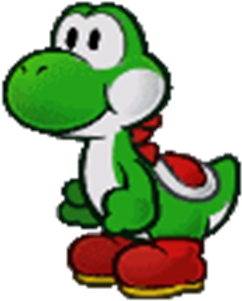 Paper Yoshi - Super Paper Mario Yoshi (420x420)