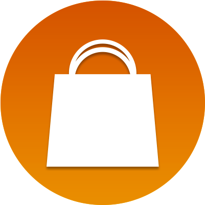 Shopping Icon Png Circle (410x410)