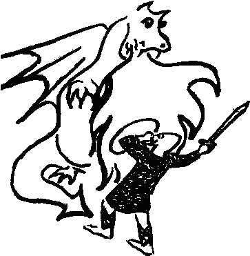 Beowulf For Beginners - Beowulf And The Dragon (367x377)