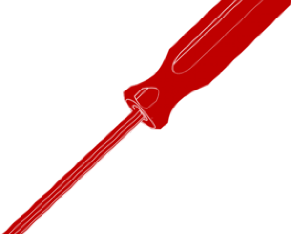 Screwdriver Clipart Red - Ruban Étiquette (640x480)