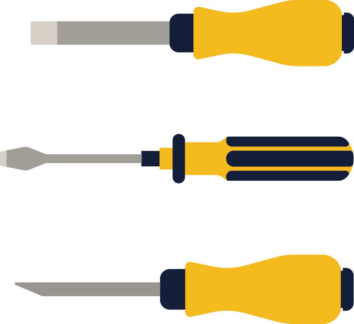 Vector Creative Design Screwdriver Larger Image - Metalworking Hand Tool (1166x1067)