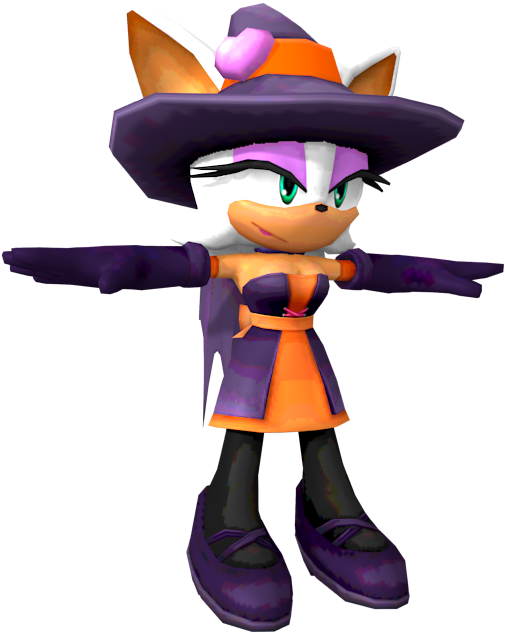 Download Zip Archive - Sonic Adventure 2 Rouge Witch Outfit (750x650)