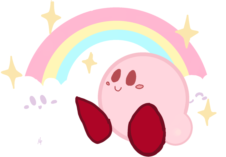 Kawai Kirby Journal Dolly Id By Noxpapillo - Kawaii Kirby Transparent (1061x753)