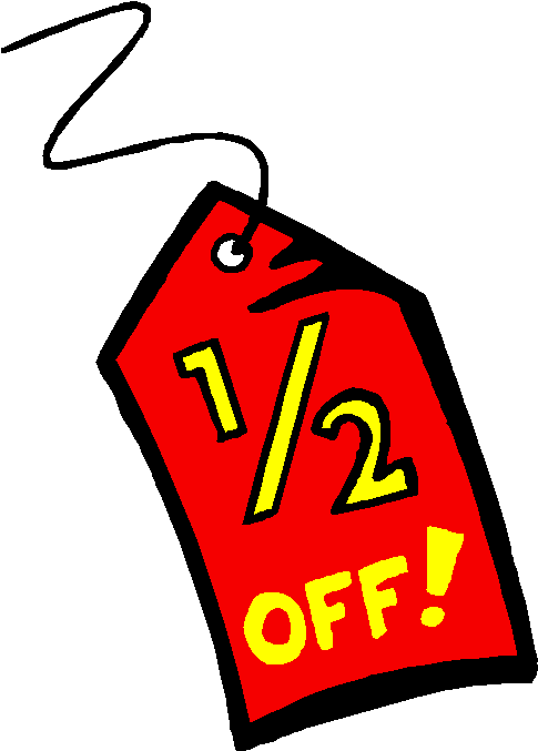 Clip Art Fraction Percentage Discounts And Allowances - Fractions In Daily Life (490x683)