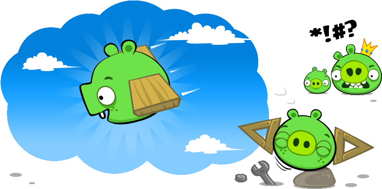 The Animal Zone In A Spin Kestrel Uses Novel Way To - Bad Piggies Fat Pig (803x403)