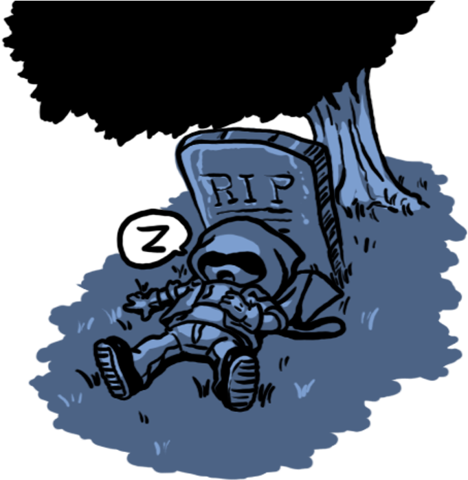 The Premise Of This Graveyard Simulator Can Be Described - Illustration (750x750)