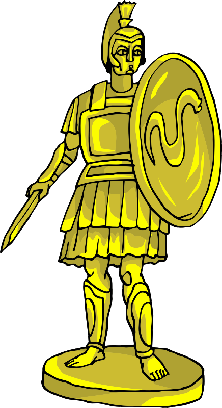 Medium Image - Golden Statue Clipart (436x800)