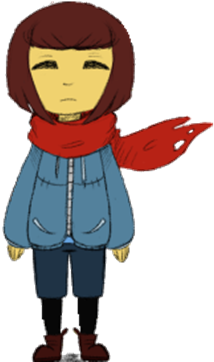 Scarf Clipart Jacket - Frisk Sans Jacket (420x420)