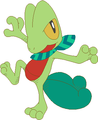 Treeko Got A Rad Scarf By Tech-kitten - Pokemon Mystery Dungeon Treecko (367x414)