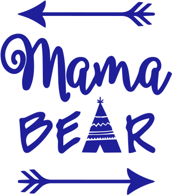 Mama Bear With Arrows And Teepee Vinyl Decal Sticker, - Mama Bear Shirt / Custom Womens Clothes / Baby Shower (400x400)