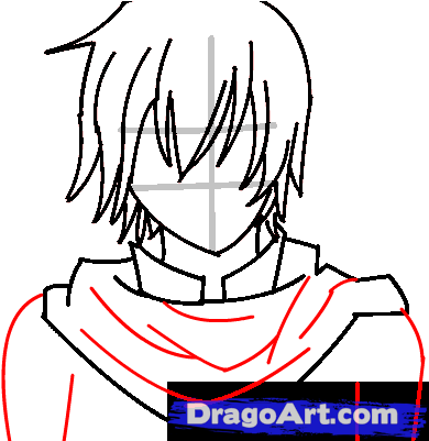 Drawn Scarf Chibi - Anime Scarf How To Draw (400x400)