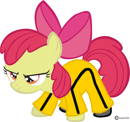C) Kuren19 Rainbow Dash Pinkie Pie Apple Bloom Applejack - Apple Bloom Ms Paint (551x516)