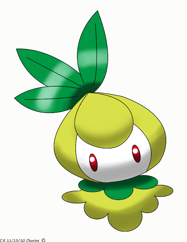 Shiny Churine The Root Pokemon By Phatmon - Cartoon (612x792)