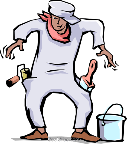 Handyman Royalty Free Vector Clip Art Illustration - Handyman Royalty Free Vector Clip Art Illustration (425x480)