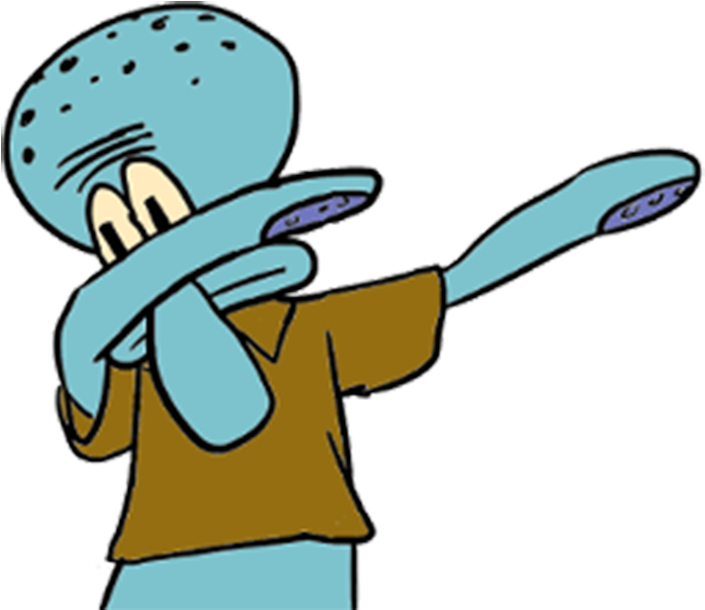 Squidward Tentacles Youtube Genius Roblox Video Game - Squidward Dabbing (780x686)