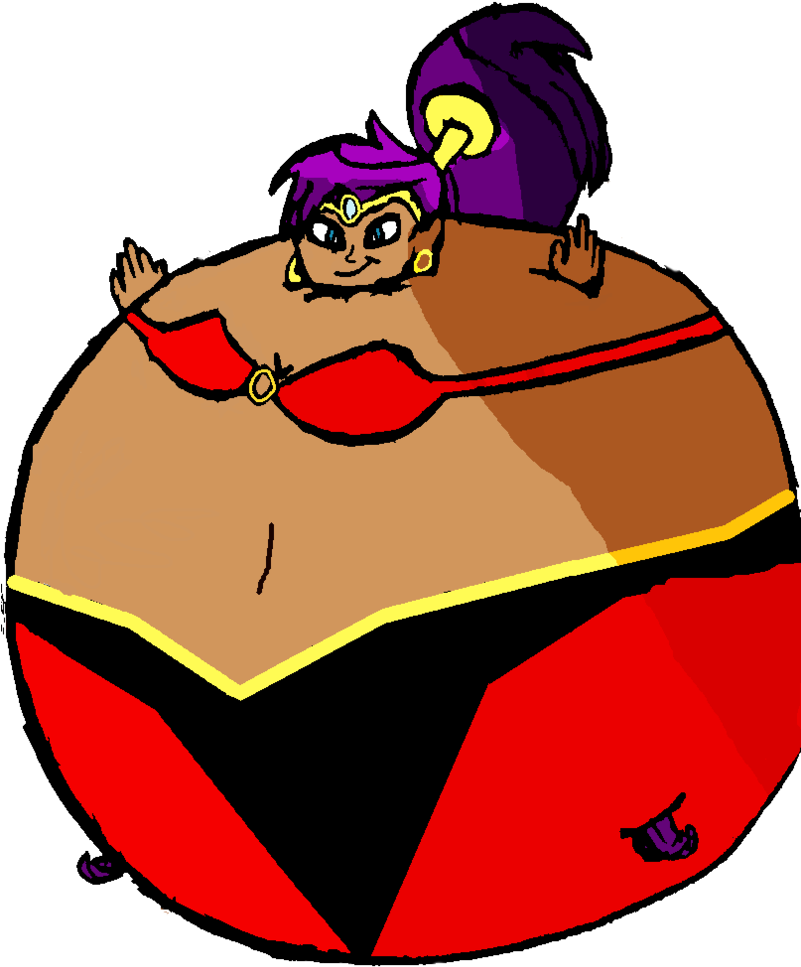 Shantae Balloon Colored By Toonrick2012 By Nepuofinflation - Cartoon (800x984)
