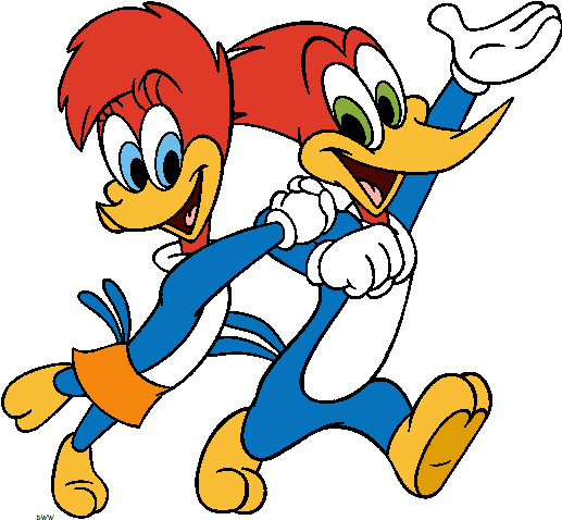 Woody And Winnie Woodpecker (519x509)