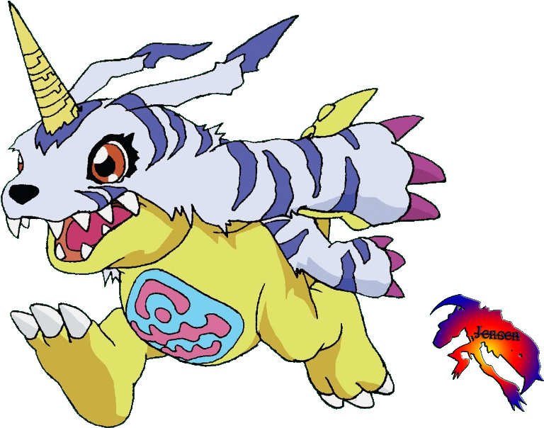Gabumon 1 Render By Omegamon1225 On Deviantart - Gabumon X Matt (827x610)