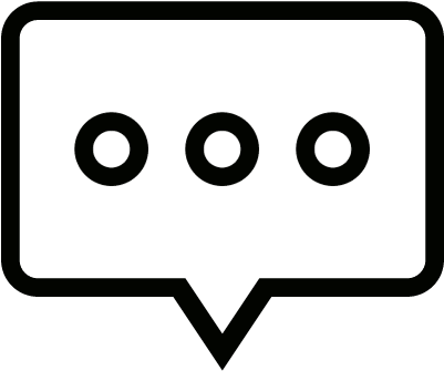 Speech Bubble Vector - Chat Icon Png Outline (400x400)