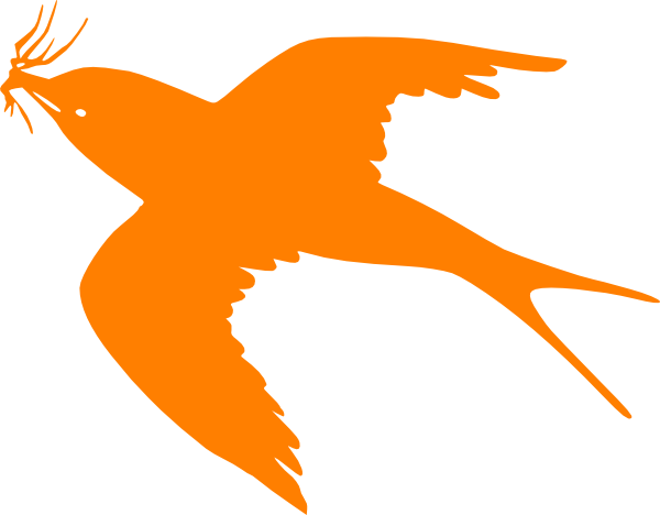 Public Domain Clip Art Flying Bird (600x468)