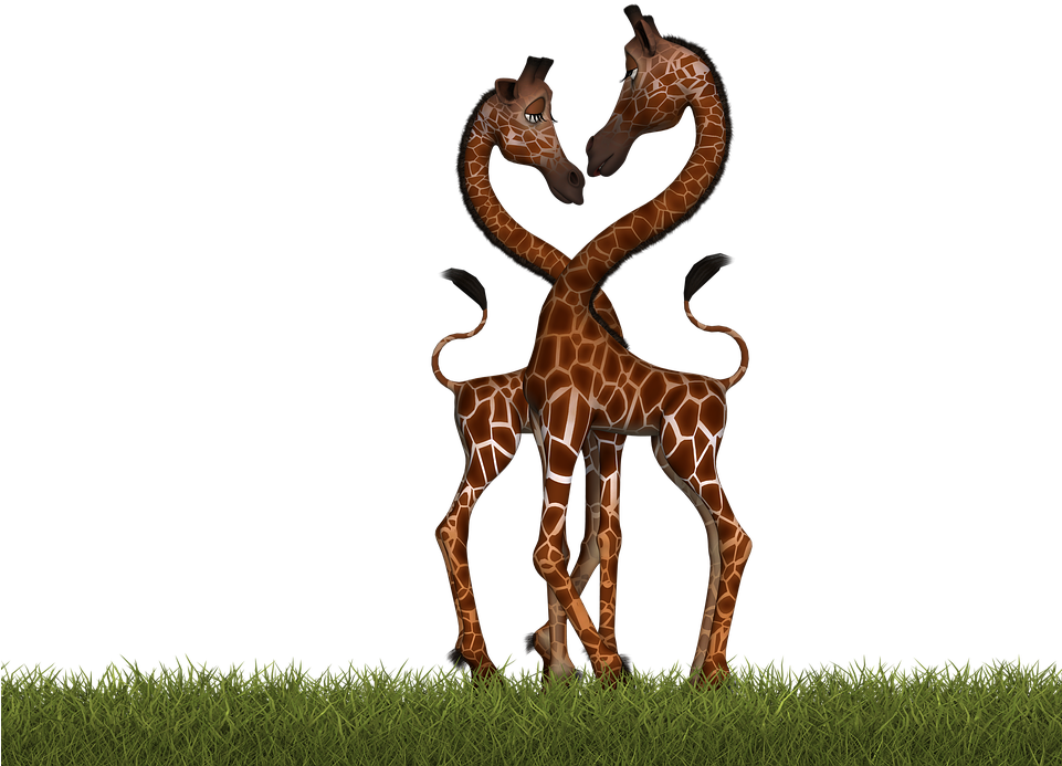 Giraffe, Mammal, Funny, Fantasy, Digital Art, Isolated - Giraffe Dot Grid Journal: Small Dot Grid Bullet Journal (960x720)