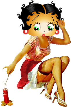 Betty Boop Clip Art - Vintage 4th Of July Pinup (400x400)