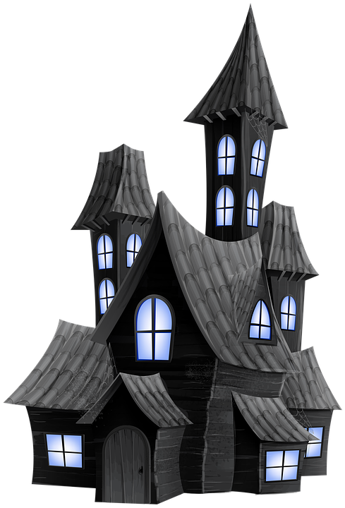 Haunted House Vector 1, Buy Clip Art - Scary House Png (489x720)