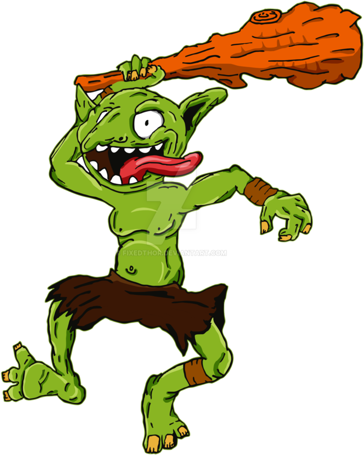 Green Lil Goblin By Fixedthor - Cartoon (802x997)