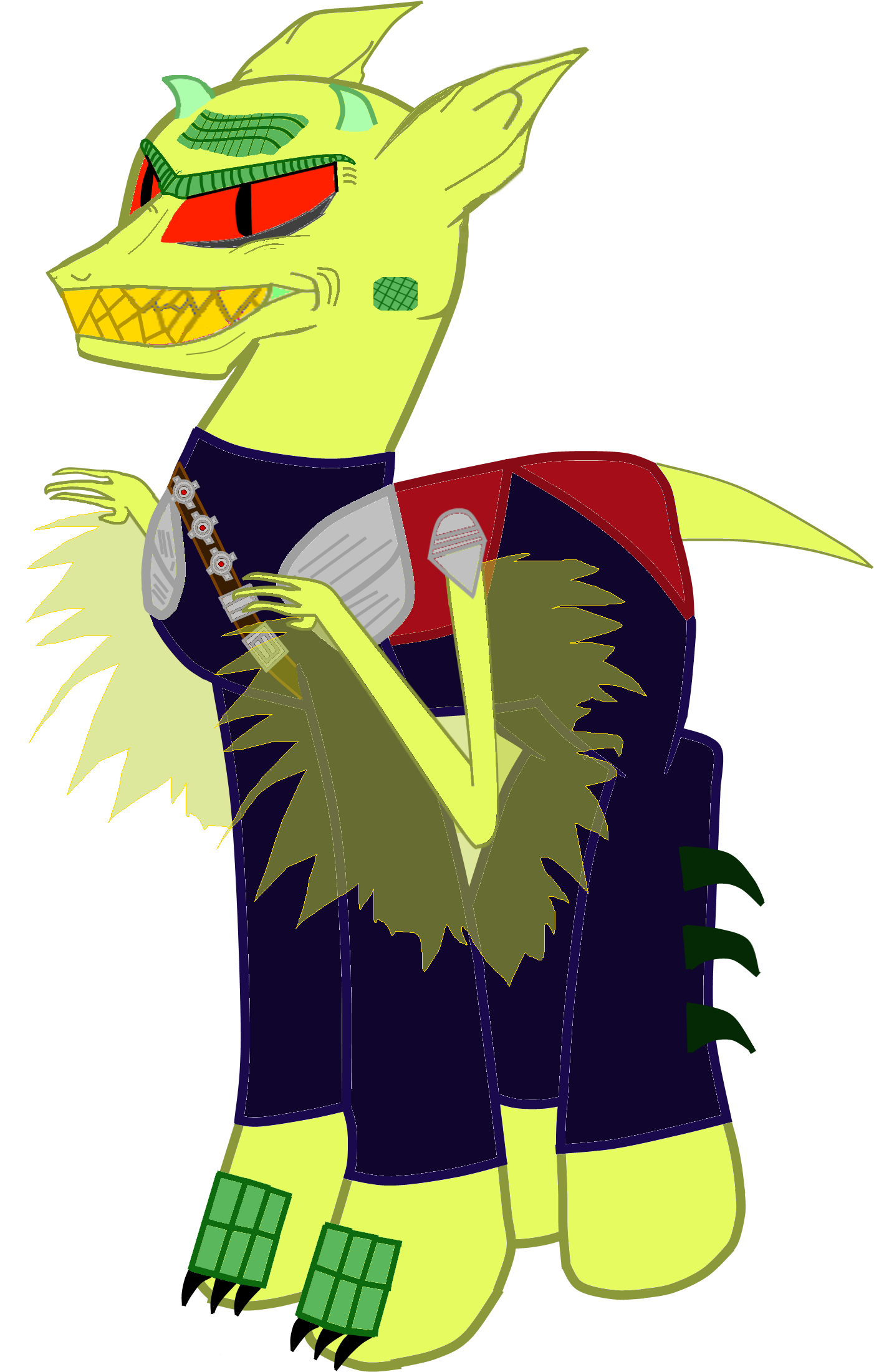 Fanmade Malice The Goblin Pony - Mlp Goblin (1469x2320)