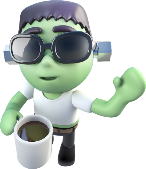 Funny Cartoon Frankenstein Monster - Monster (474x550)