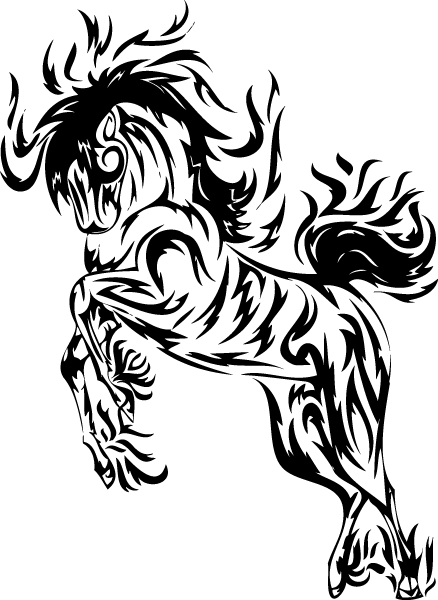 Https - //www - Google - Com - Ar/blank - Html - Tattoo - Tribal Horse Tattoo Designs (438x600)