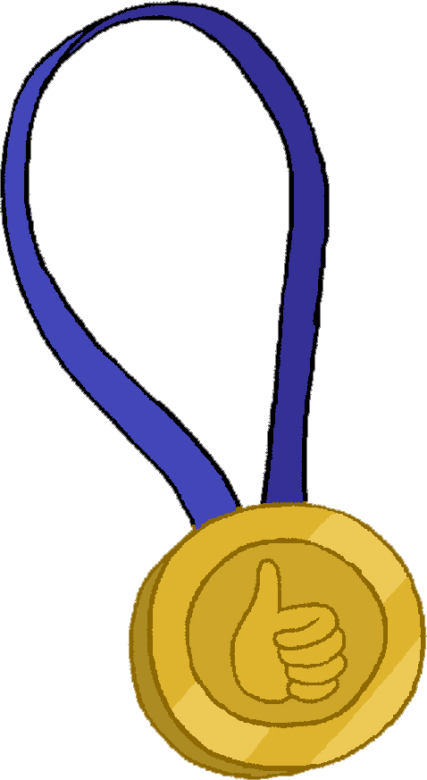 Hero Clipart Bravery Medal - Медаль Пнг (478x873)