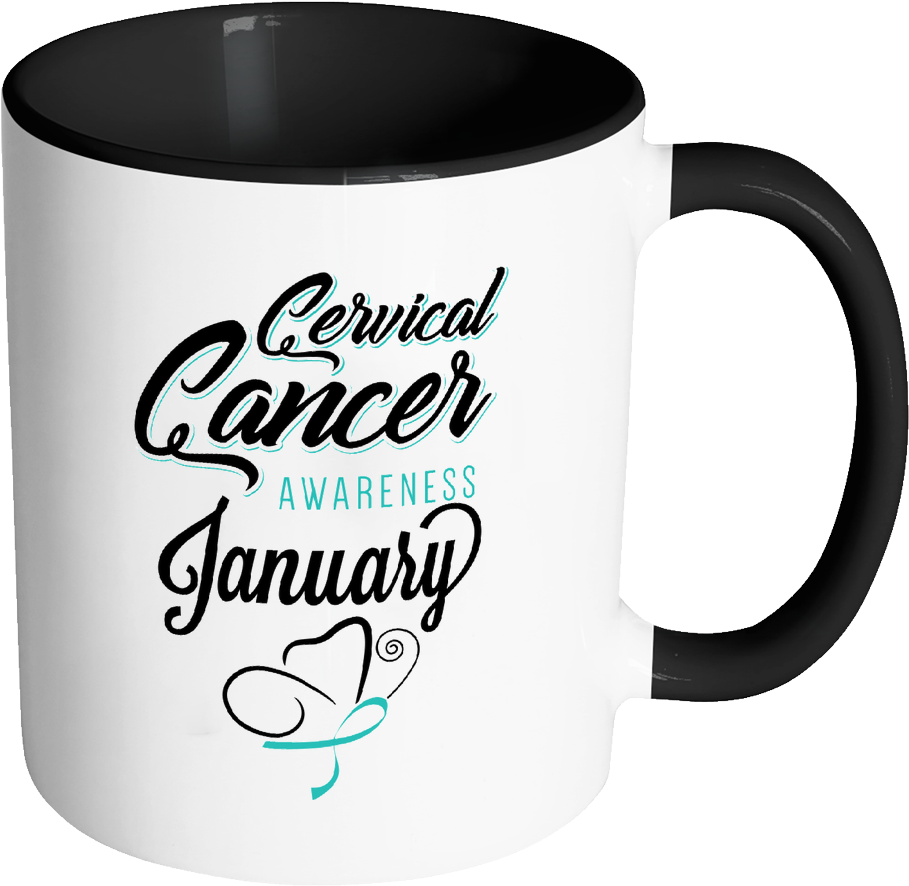 Cervical Cancer Awareness Month January Teal Ribbon - Im Not Addicted To Book (1024x1024)