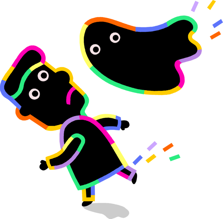 Vector Illustration Of Halloween Goblin Ghost Phantom, - Vector Illustration Of Halloween Goblin Ghost Phantom, (711x700)