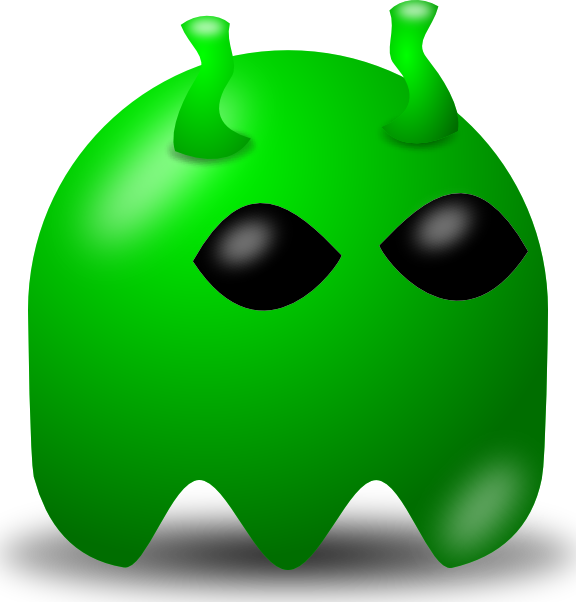 Game Baddie Alien - Pixabay Pacman (576x602)