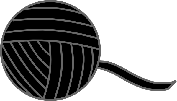Yarn Clip Art - Ich Mache Schnur Hübsch • Strick-häkelarbeit Mousepad (600x342)