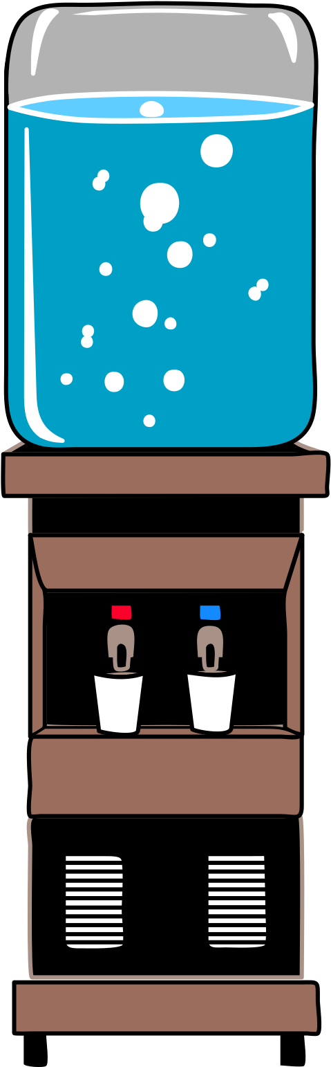 This Image Rendered As Png In Other Widths - Water Cooler Clipart (500x1563)