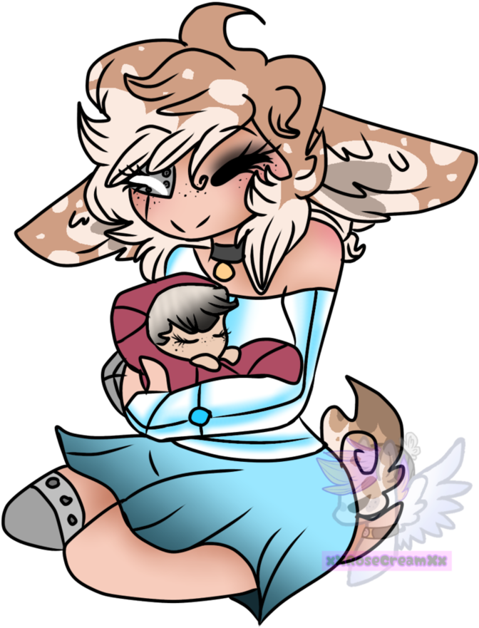 Mother And Daughter By Xxrosecreamxx - Cartoon (894x894)