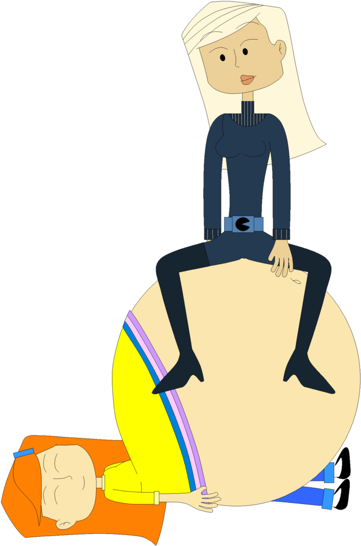 Mother Sits On Daughter's Belly By Angry-signs - Mother (723x1106)