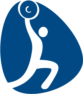 Olympic Games Clipart Logo - Weightlifting Rio 2016 Logo (350x350)