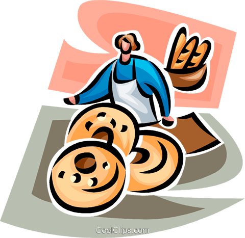 Pão, O Padeiro Bagel Livre De Direitos Vetores Clip - Pão, O Padeiro Bagel Livre De Direitos Vetores Clip (480x467)