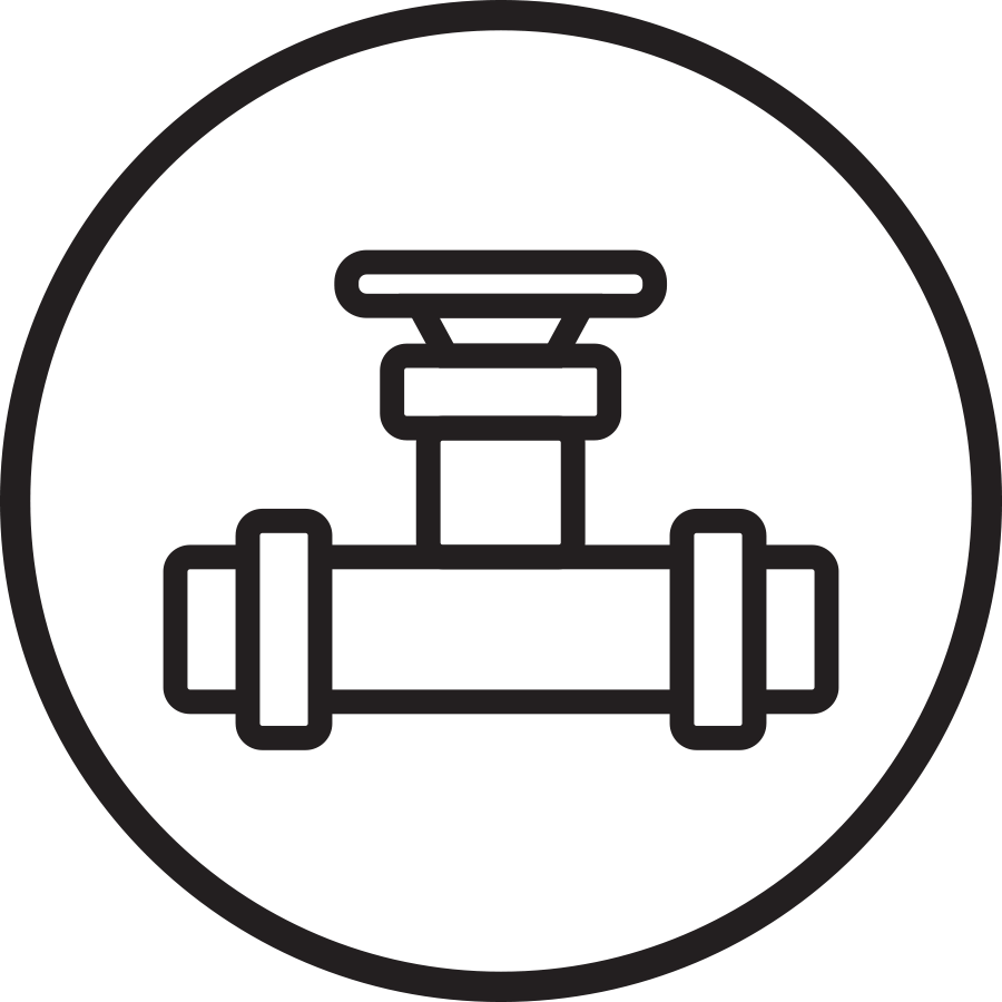 Plumbing And Heating Black Outline - Dumbbell Coloring Sheet (900x900)